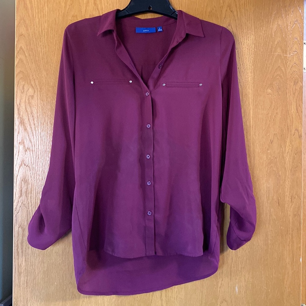 Maroon Dress Blouse